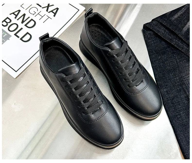 Men's Shoes Spring/Autumn Casual Sports Shoe Lace Up Man Shoe White Sneakers Shoes for Men