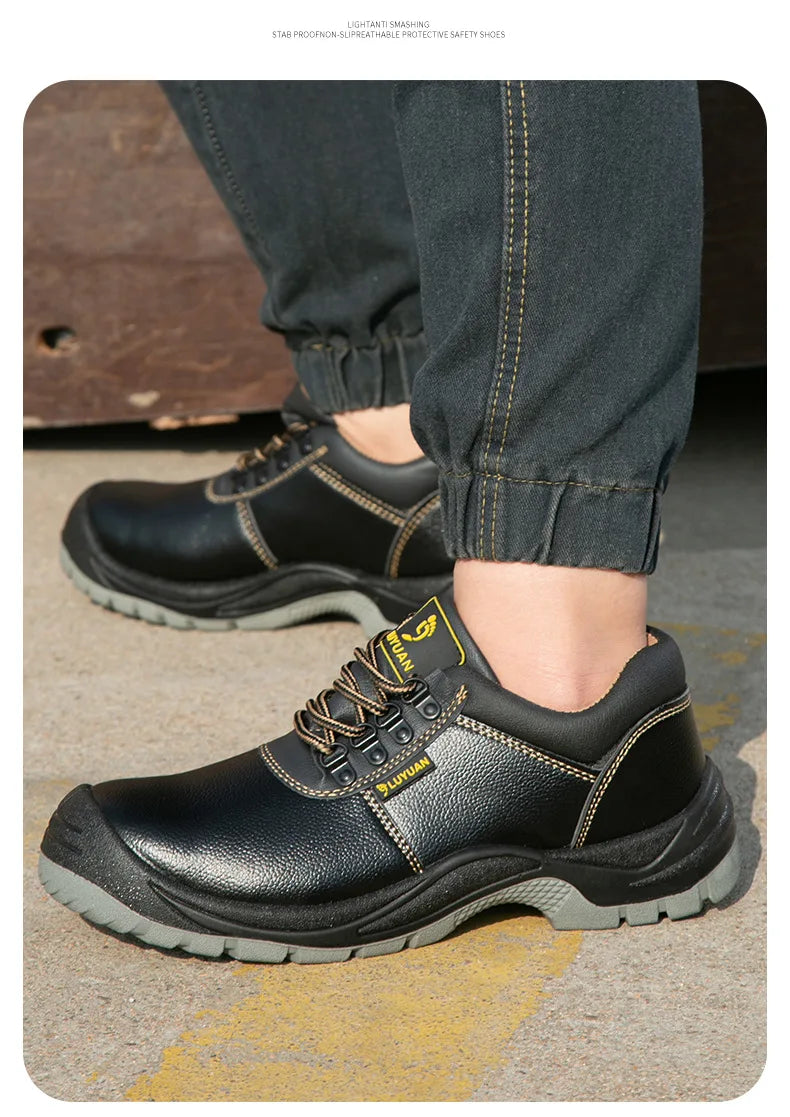 Steel Toe Shoes for Men Women Lightweight Anti-smash Steel Toe Sneakers Indestructible Work Boots Construction Safety Shoes
