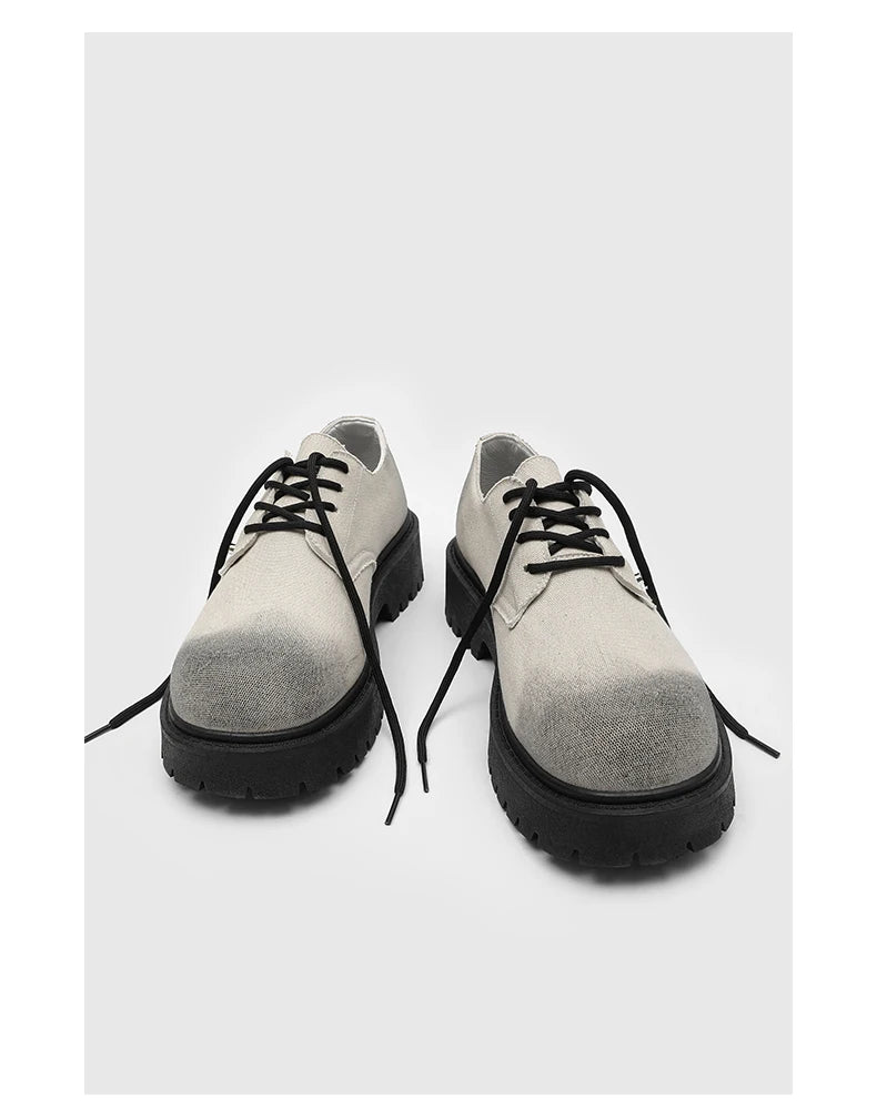 Men's shoes four seasons versatile casual non-slip wear-resistant comfort outdoor shoes youth fashion thick sole workwear shoes