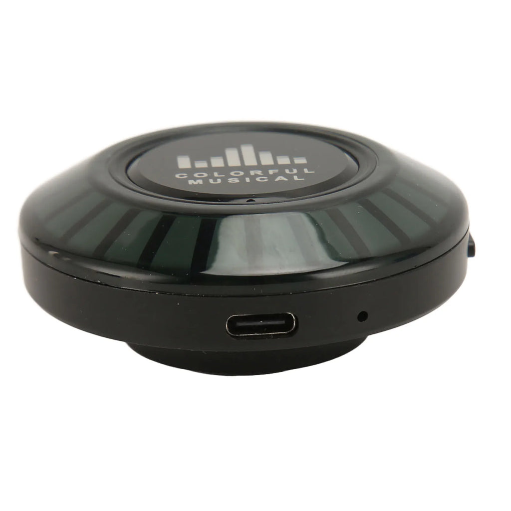 Wireless Bluetooth 5.0 Speaker Bone Conduction Speaker Black USB Rechargeable Easy Pairing 400mAh RGB Rhythm Lights for Travel