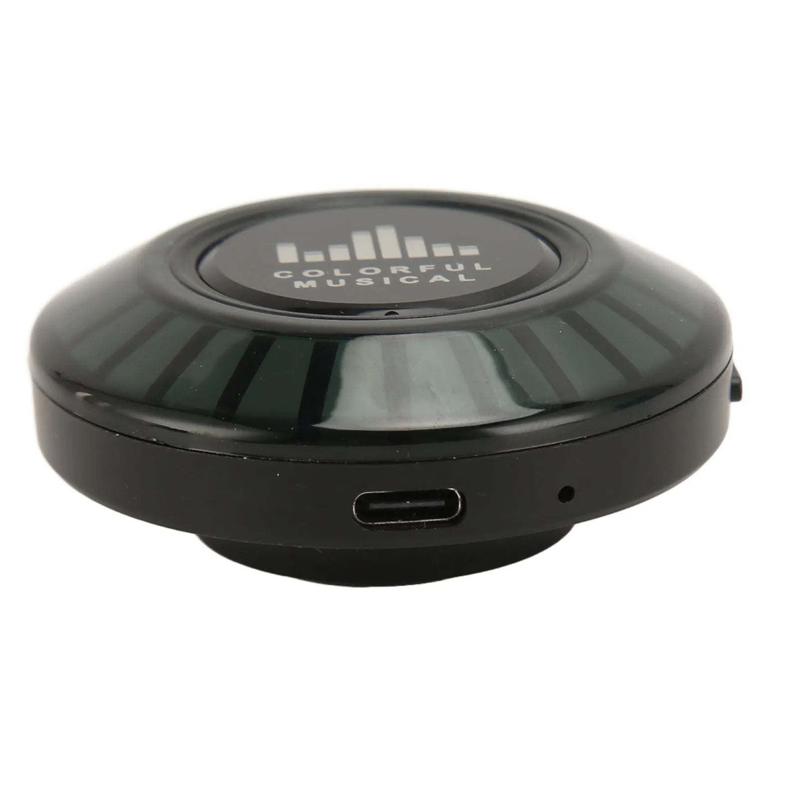 Wireless Bluetooth 5.0 Speaker Bone Conduction Speaker Black USB Rechargeable Easy Pairing 400mAh RGB Rhythm Lights for Travel