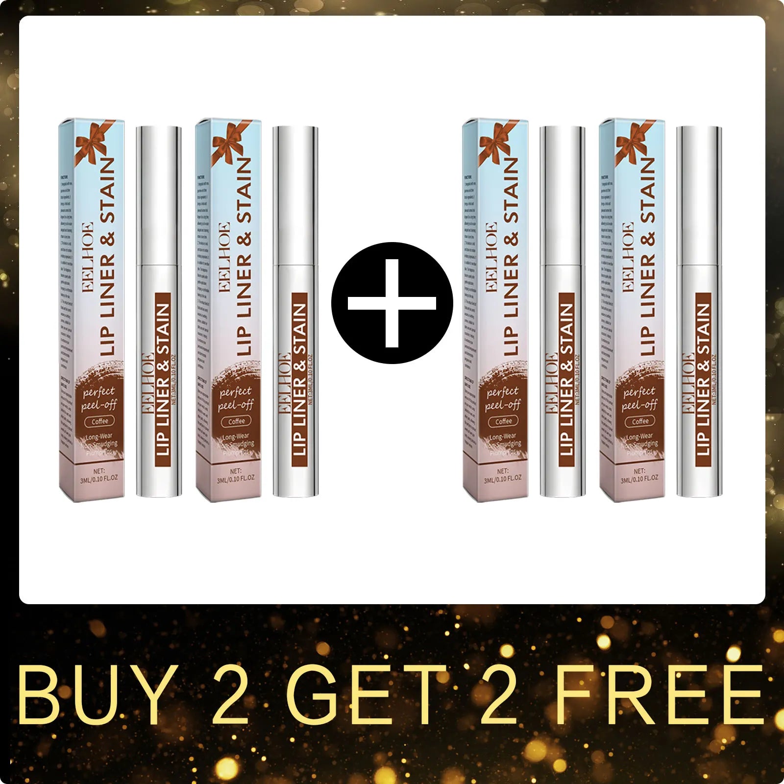 EELHOE Peel off Lip Liner Tattoo 3 Colors Matte Waterproof Non-stick Tear-Off Lip Stain Long Lasting Lip Liner Make up Cosmetics