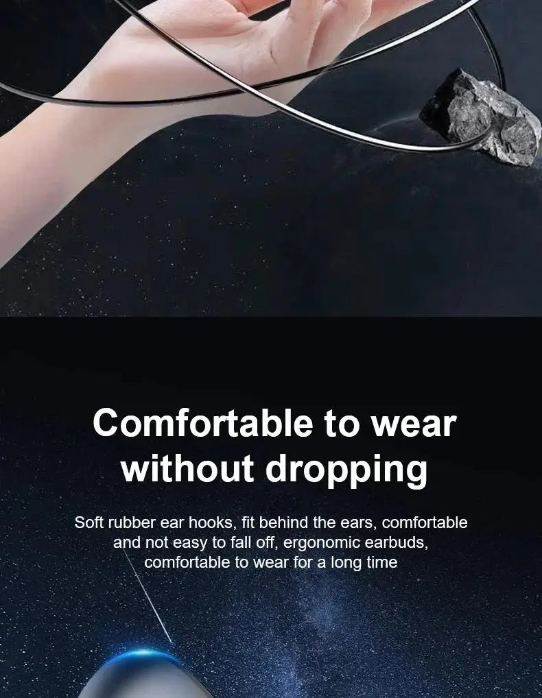 Wireless Headphones Bluetooth 5.4 Headset With Mic HiFi Stereo Sound Earphones Smart Touch Sports Waterproof Earbuds For iPhone