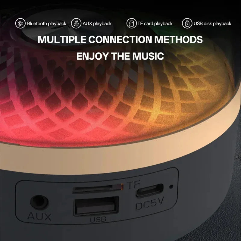 Bluetooth Soundbar With Breathing Lamp Subwoofer Hi-Fi Stereo Sound For Gaming Room Home Theater Decoration