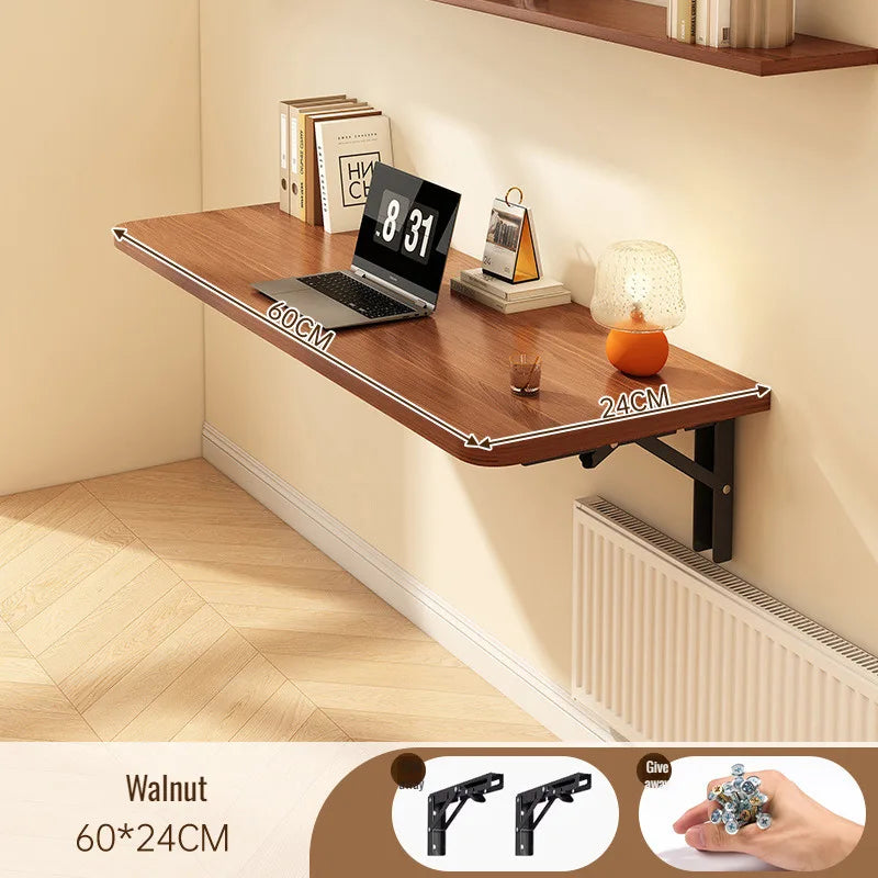 Household Wall Mounted Foldable Desk Waterproof and Anti Fouling Panel Multi Functional Suspended Wall Table