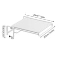 Wall Mounted Folding Table Space Saving Wall Floating Workbench Drop Leaf Table Auxiliary Desk for Kitchen Laundry Balcony RV