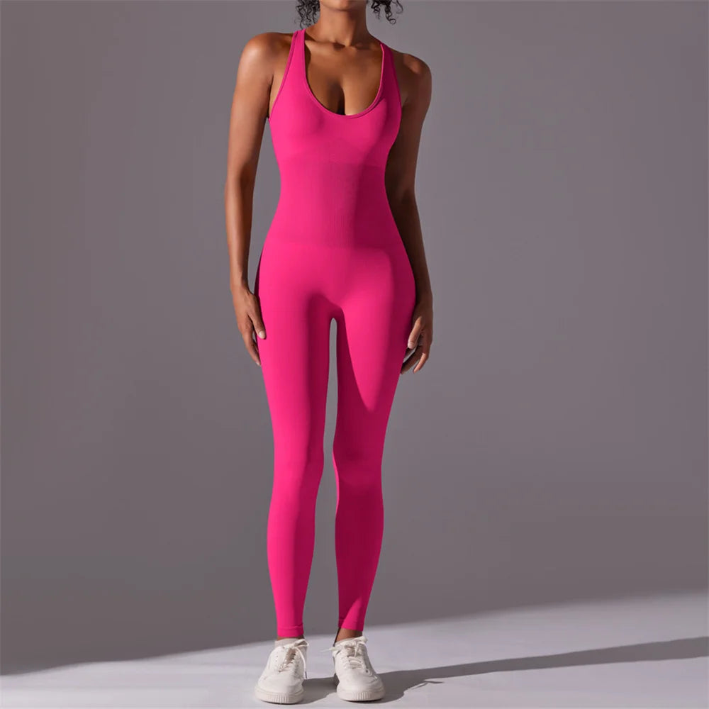 Women Training Yoga Set Sportswear Women Sports Jumpsuit Fitness Rompers Female Push Up Gym Workout Clothes Bodysuits XP287