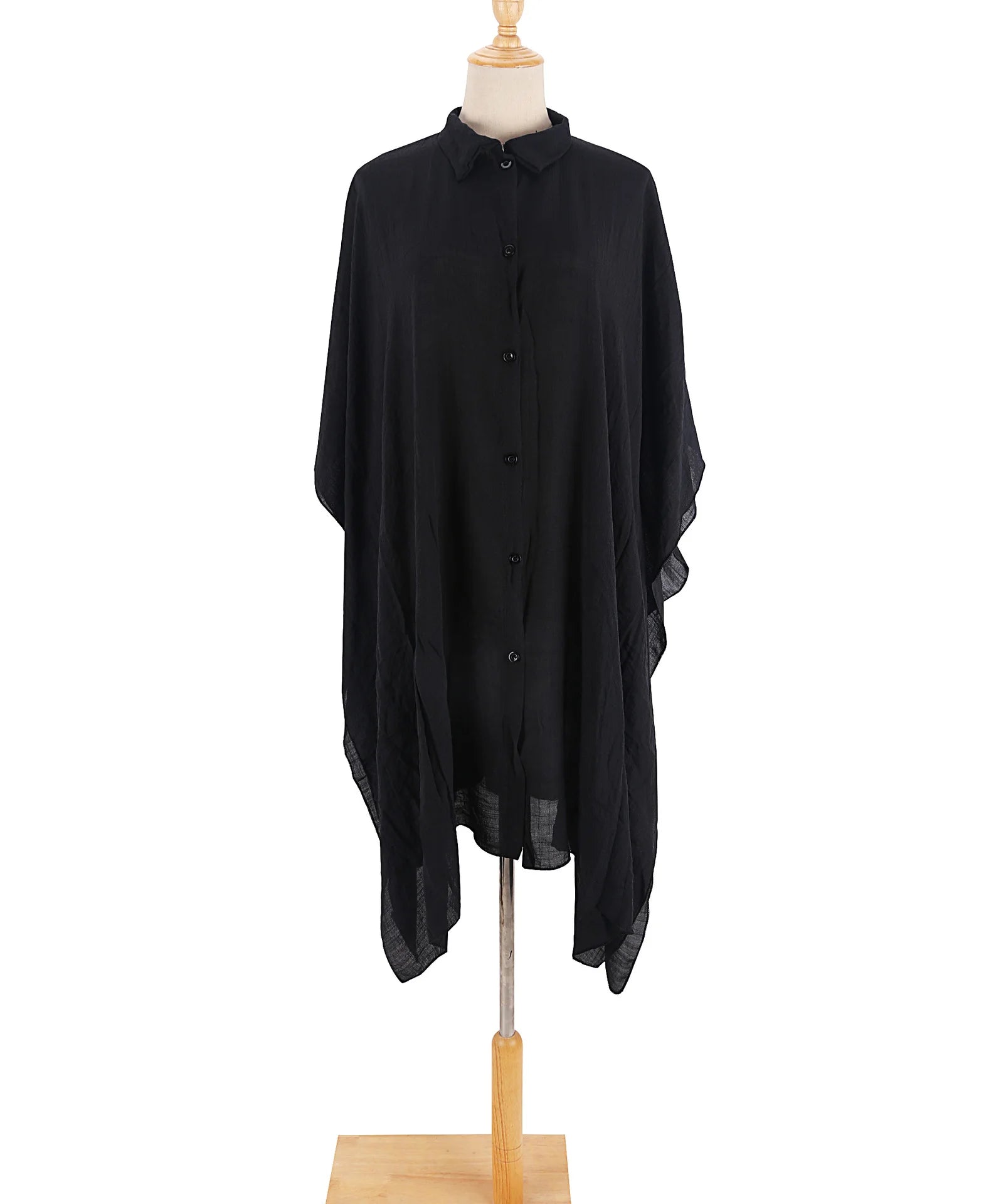 Summer Casual  Sunscreen Beach Dress Woman Bikini Cover-up Swimsuit Solid Sexy Beachwear Loose Cardigan Sun Protection Dresses