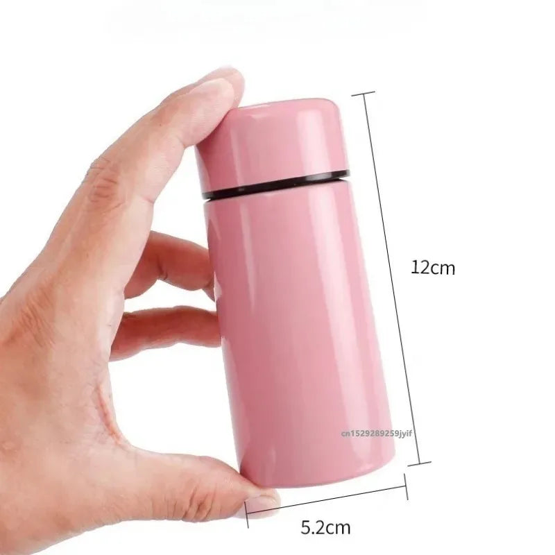 Mini Thermos Cup 160ml Pocket Cup Stainless Steel Thermal Coffee Mug Vacuum Flask Insulated Hot Water Bottle