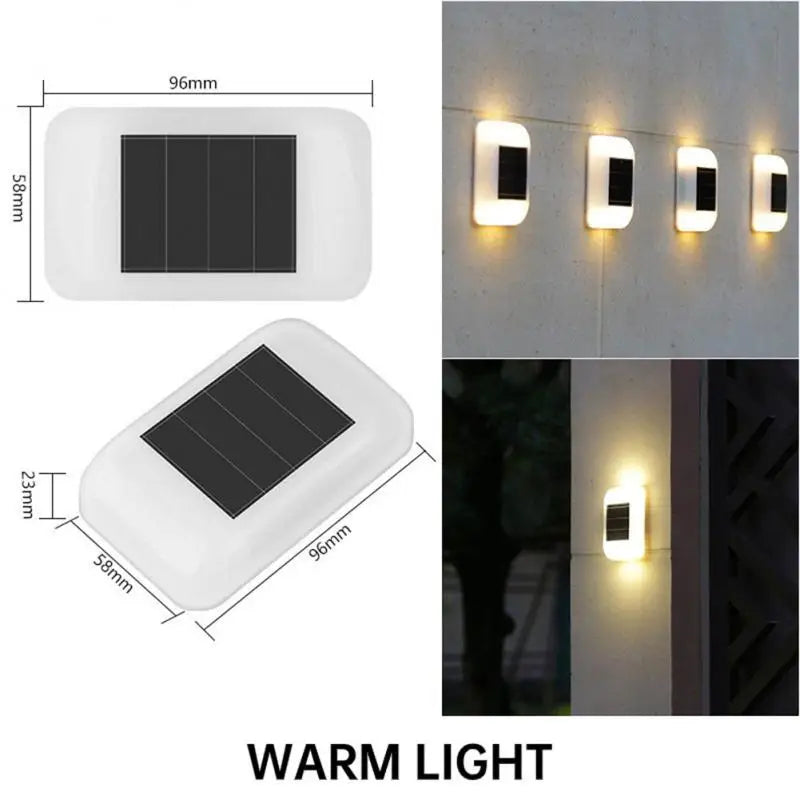 LED Solar Street Lights Waterproof Lighting Outdoor Motion Sensor Wall Solar Powered Lights For Patio Garden Balcony Decor
