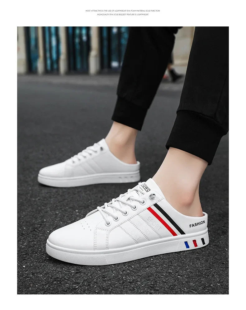 Summer Must-Haves High - End Men's Half Slippers, Fashion - Forward Flat Sneakers for Summer Designer Shoes Men