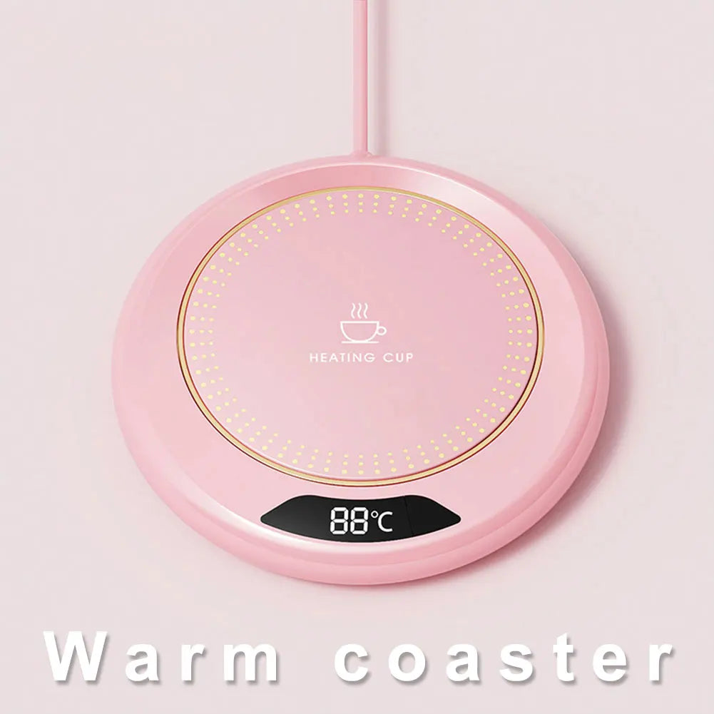 New USB Cup Warmer Coffee Mug Heating Coaster 3 Temperature Setting Thermostatic Hot Plate Milk Tea Water Heating Pad Cup Heater