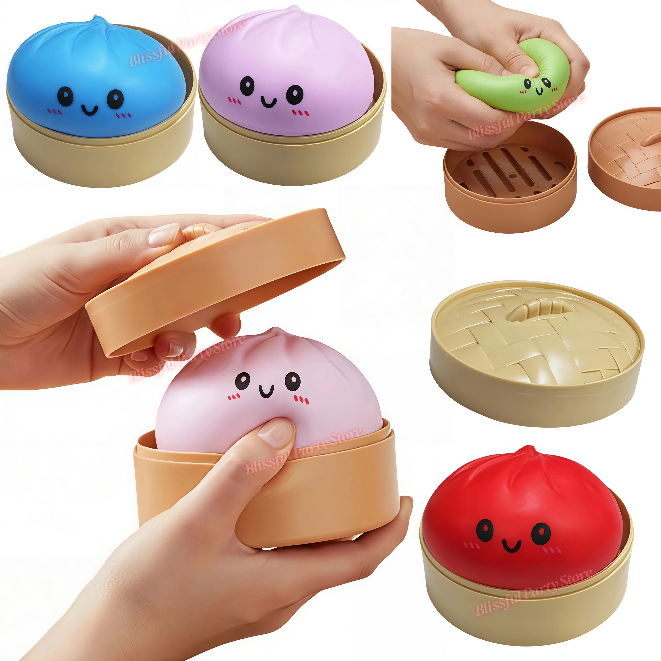 Needoh Nice Cube Sensory Stress Reliever Fidget Tool for Anxiety & Focus Desk Sensory Cube for Adults & Kids Party Favors Gifts