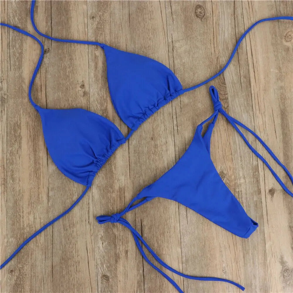 Fashion Sexy Backless Adjustable Bralette Bra Set Panties Underwear
