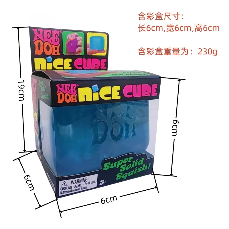 Needoh Nice Cube Sensory Fidget Cube Stress Relief Anxiety Sensory Tool for Focus ADHD & Calming Party Gifts Desk Toy