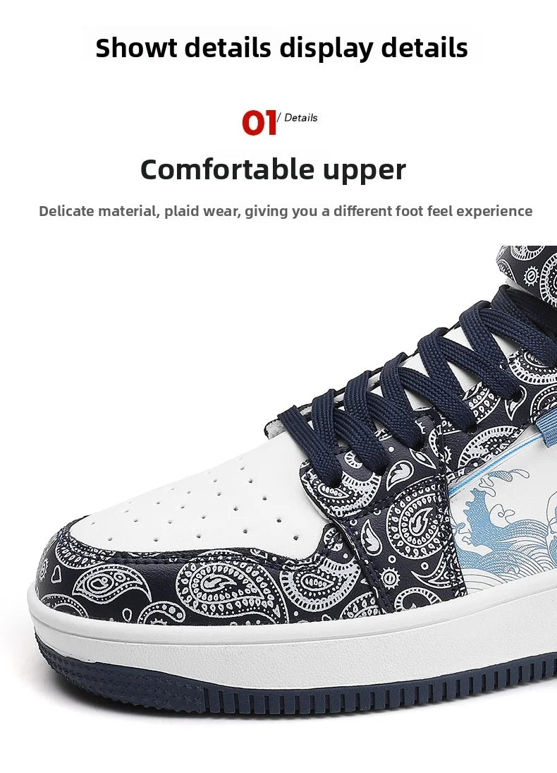 Men's sports shoes, retro star trend streetwear shoes, fashionable skateboarding shoes, couple sports casual shoes, tennis shoes
