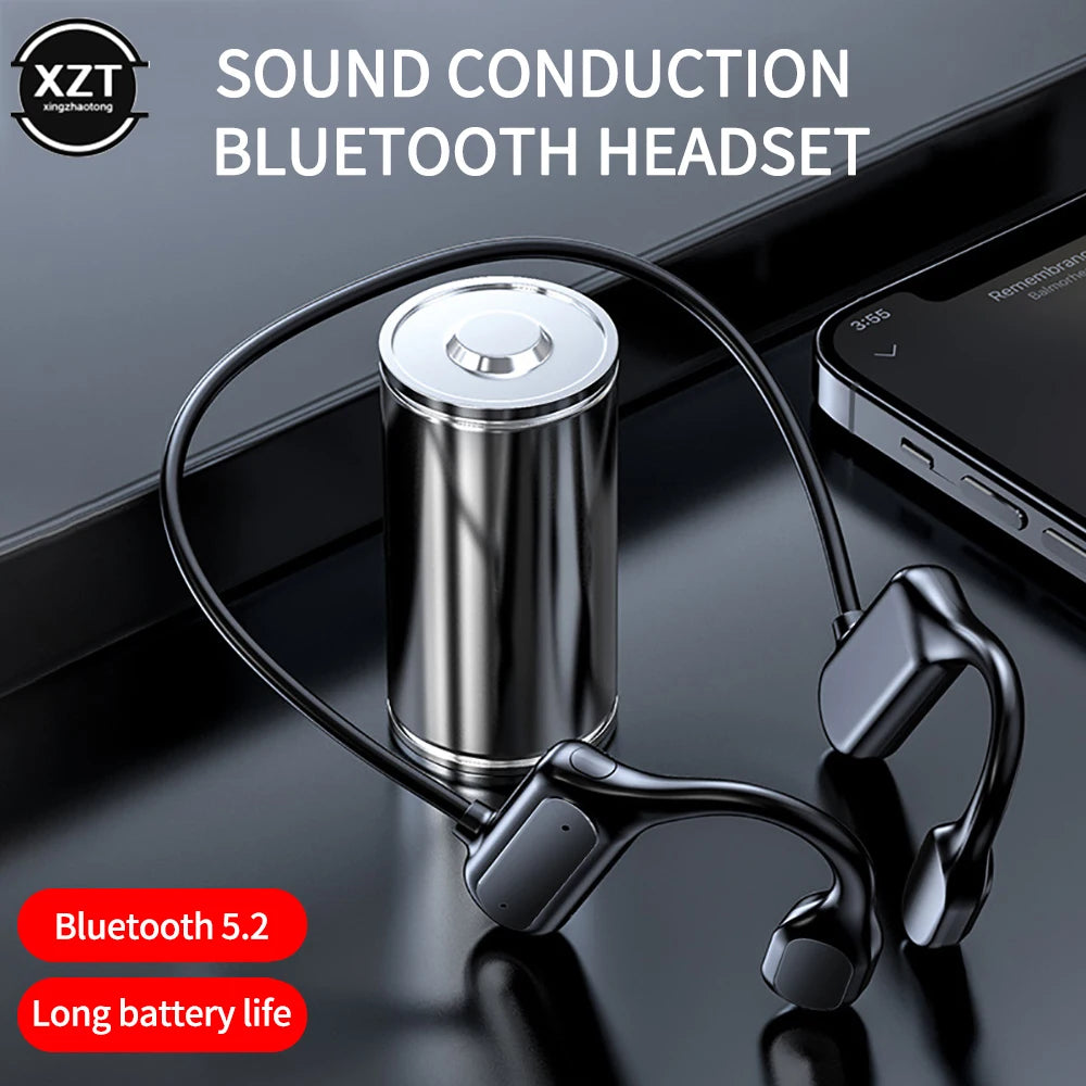 BL09 Wireless Headset, Bluetooth 5,0, Bone Conducting Audio Equipment, OpenEAR, Outdoor Sports, Stereo, Waterproof, Microphone