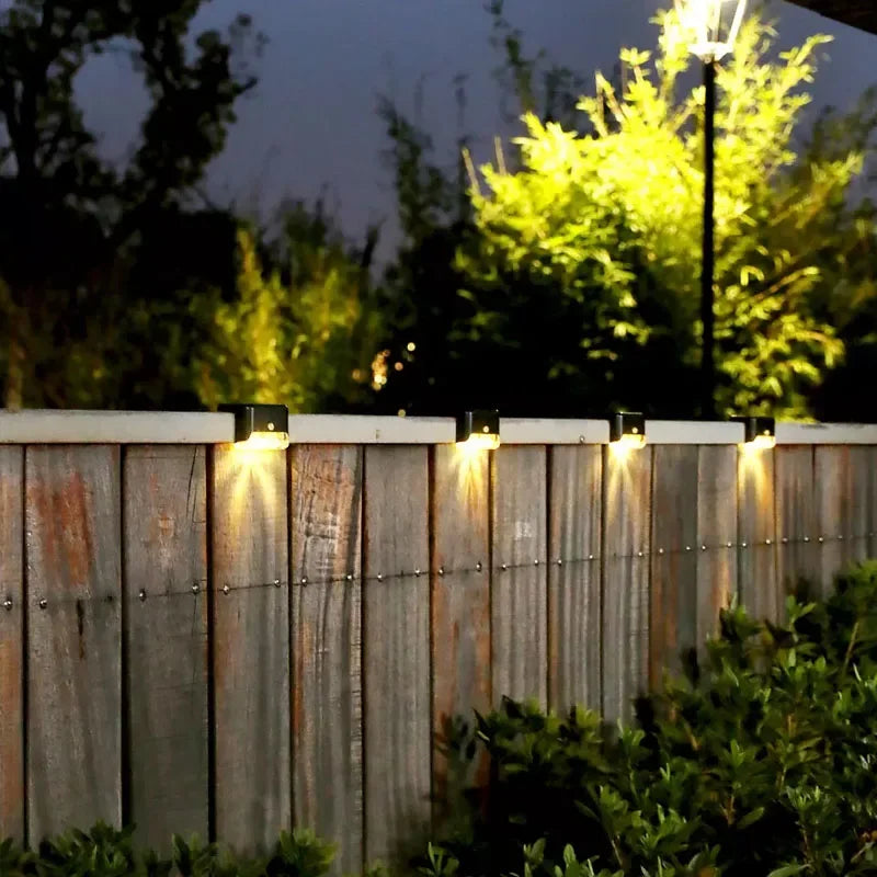 Solar LED Lights Outdoor Garden Light Deck Lamp Solar Stairs Light Waterproof Solar Step Lamp for Outdoor Patio Garden Decor