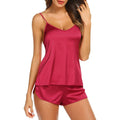 Lingerie Set Satin Pajamas Cami Shorts Set Nightwear Sexy Fashion Pajamas Set