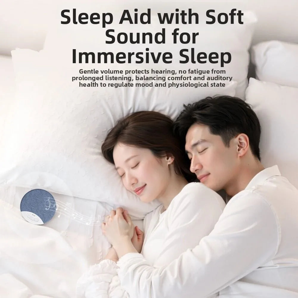 Bluetooth 5.3 Under Pillow Bluetooth Speaker HiFi Stereo Sound 3-Level Timer White Noise Machine Sleep Aid Built-in White Noise