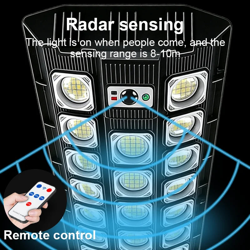 28000W Ultra Powerful Solar Light Outdoor Super Bright Solar Street Lamp Dusk to Dawn Security Flood Light Remote Control Garden