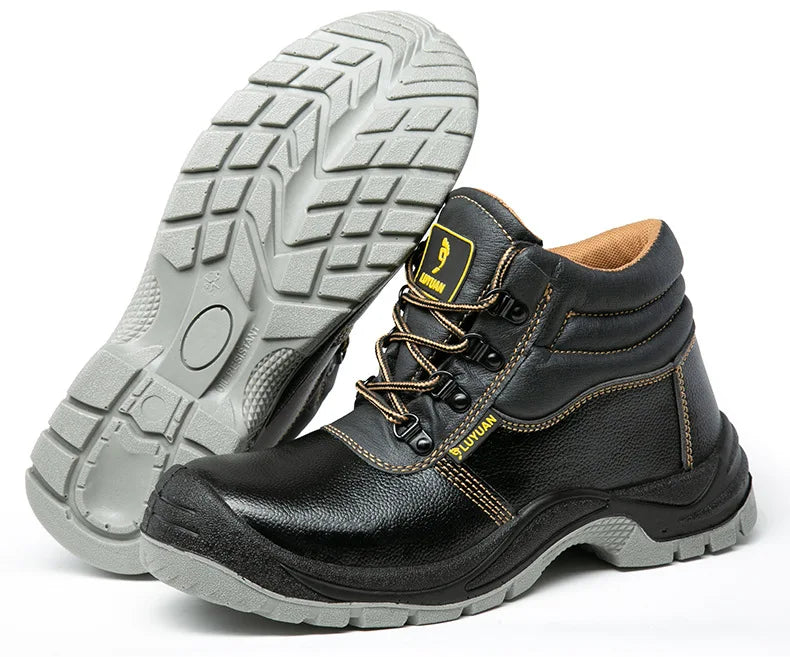 Steel Toe Shoes for Men Women Lightweight Anti-smash Steel Toe Sneakers Indestructible Work Boots Construction Safety Shoes