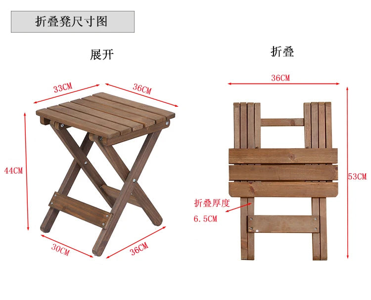 Solid Wood Folding Tea Table Minimalist Design for Home Or Outdoor Use with Smooth Rounded Corners And Premium Hardware
