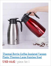 Portable Double Layer Thermal Mug Food Thermos For Tea With Heating Display Cup Stainless Steel Water Bottle Cups Of Hot