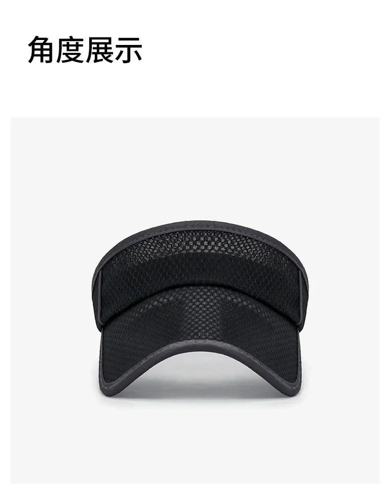 Summer Sports Sun Hats Women Hat Men's Cap New Adjustable Sun Visor Uv Protection Empty Top Tennis Running Sunscreen Mesh Brim