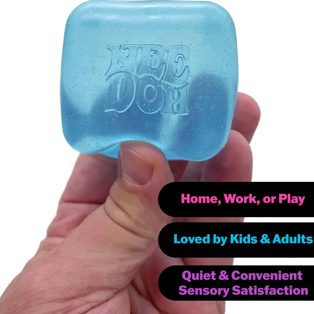 Schylling Needoh Nice Cube Sensory Fidget Cube Stress Relief Anxiety Sensory Tool for Focus ADHD & Calming Party Gifts