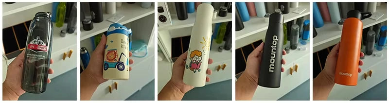 Cute Kawaii Thermal Mug 650ML 316 Stainless Steel Thermos for Tea Kid Children Drinks Stainless Steel Water Bottle