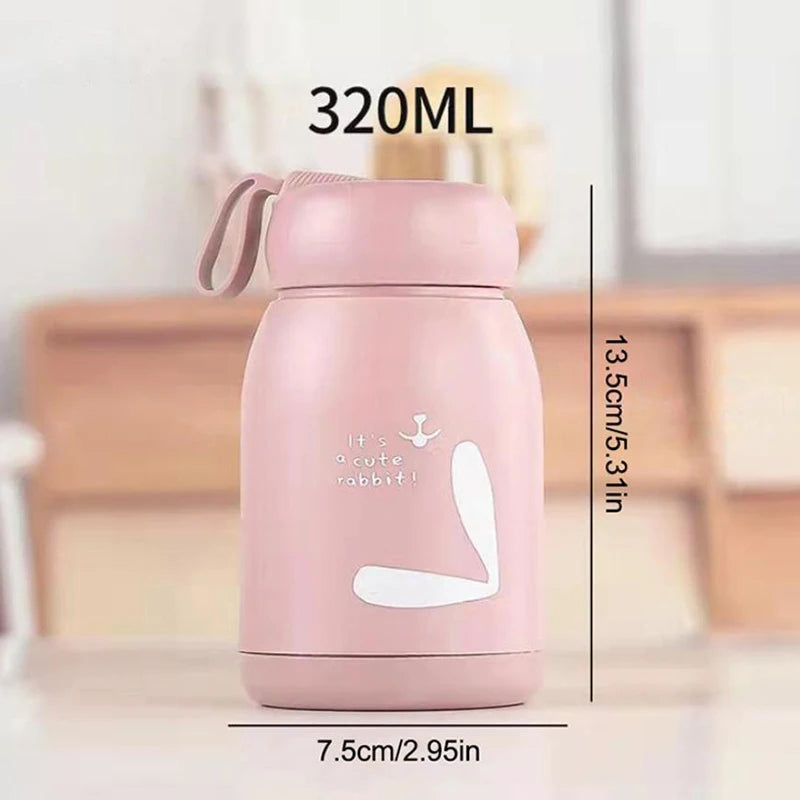Mini 320ml Cute Thermos Bottle Portable Thermal Mug Stainless Steel Insulation Cup Vacuum Flasks Water Bottle For Girls Kid