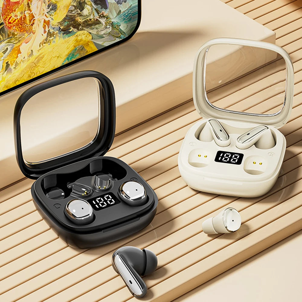 Wireless Bluetooth Earbuds Dual 2-in-1 In-ear for Sleep Running Sports Long Battery Life Couple Set