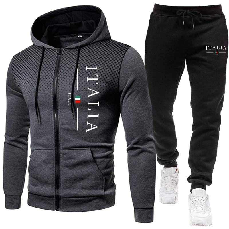 Fall/Winter Popular Men's Sport Outfits  Urban Casual Sporty Jogging Sets  Men's Daily Training Clothing