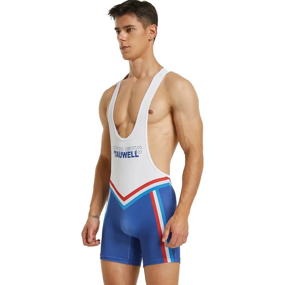 SEOBEAN Mens Undershirts Bodysuit Wrestling Singlet Fitness Workout One-piece Vest Bodywear Underwear Bodybuilding Jumpsuit