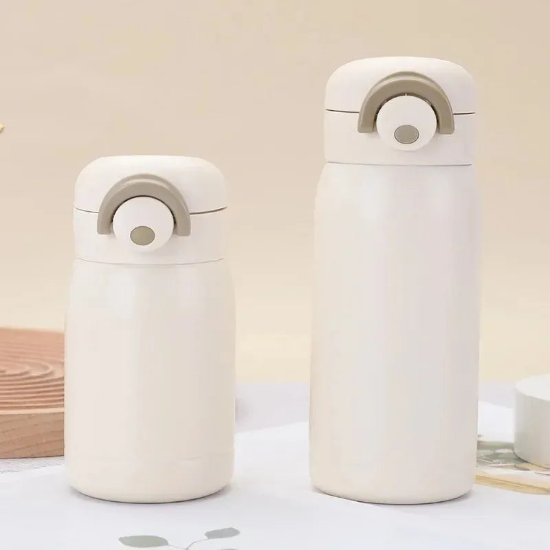350ml/220ml Mini Thermos Cup Pocket Cup Stainless Steel Thermal Coffee Mug Vacuum Flask Insulated Hot Water Bottle Kids Gift