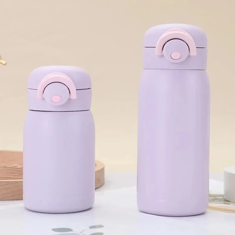 350ml/220ml Mini Thermos Cup Pocket Cup Stainless Steel Thermal Coffee Mug Vacuum Flask Insulated Hot Water Bottle Kids Gift