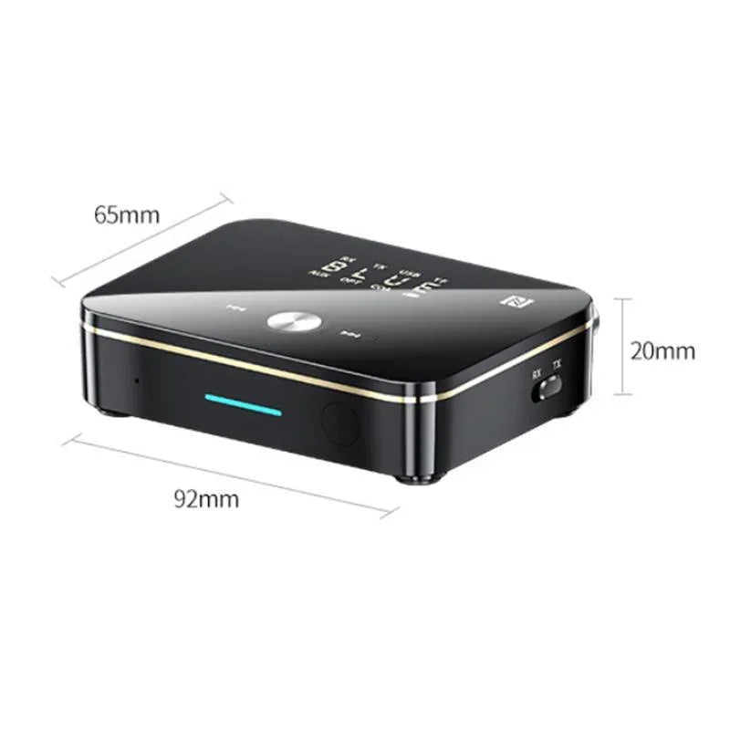 Bluetooth 50 Transmitter Receiver Wireless Audio Adapter for TV Home Stereo Car PC MP3 Player Portable Streaming Device