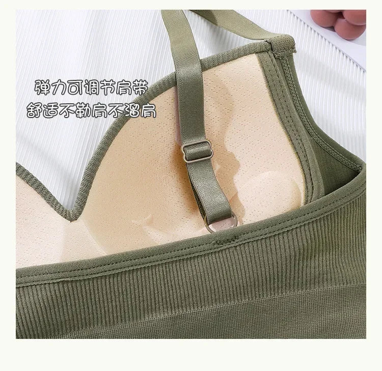 Sexy Women Bra Panties Set G-String Sports Bra Crop Top Seamless Underwear Fitness Bra Top Thongs Female Lingerie Set Intimates