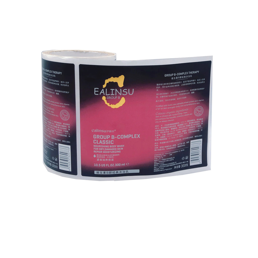 Custom Cosmetic Labeling Waterproof Oil-resistant Beauty Product Packaging Labels Personalized Skincare Labeling