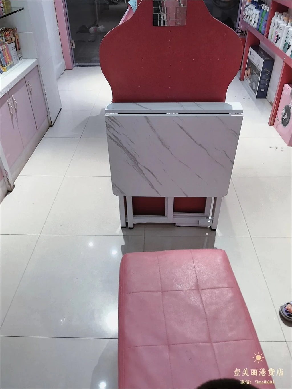 Foldable Rectangular Dining Table 100/120/140 Cm for Small Space Home And Restaurant Furniture Compact Meal Folding Table