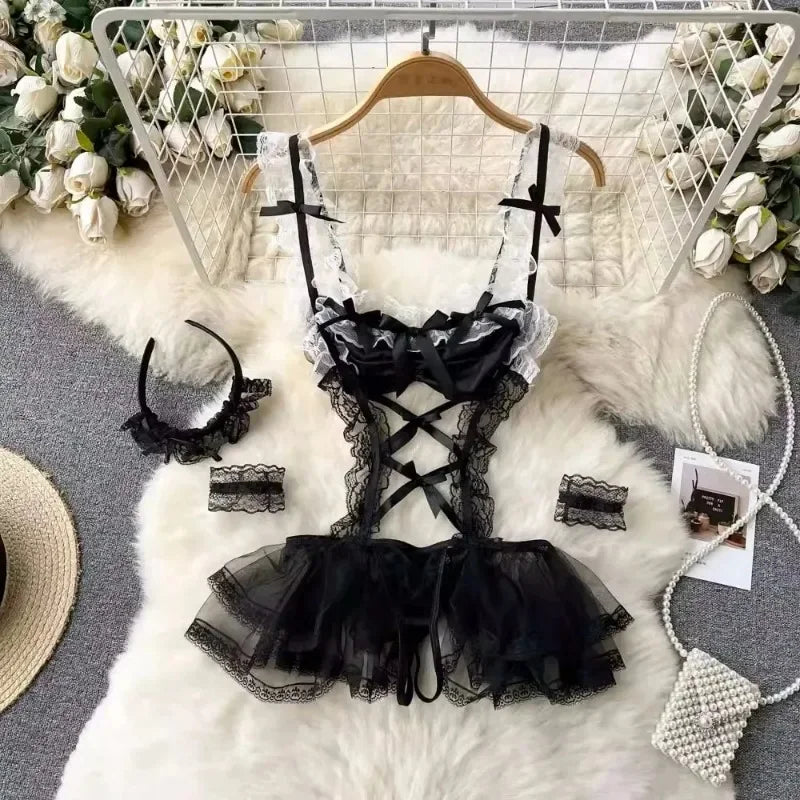 Tornova Sexy Uniform Lingerie Set Women's Underwear Sexy Lingerie Outfit Bra Sexy Set Lingerie Exotic Play Uniform Underwear Set