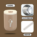 500ml Double Wall Stainless Steel Thermos Cups with Straw Insulated Thermal Mug Vacuum Flasks Coffee Travel Drinks Water Bottle
