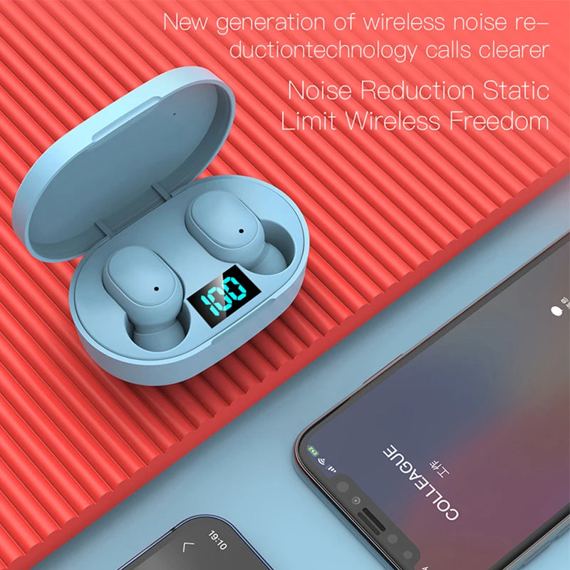 Bluetooth 5.0 Earphones Wireless Bluetooth Headset HiFi Noise Cancelling Headsets With Microphone Headphones For iPhone Xiaomi
