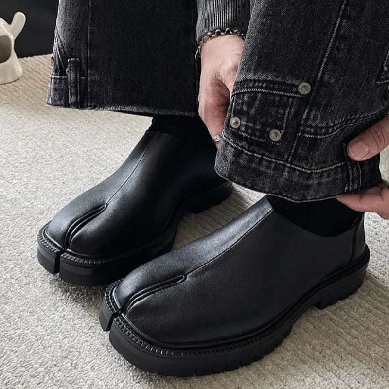 Shoes for Men Women Genuine Leather Classic Split Toe Shoes Casual Shoes Unisex Flat Shoe Comfortable Design Men Shoe Zapatos