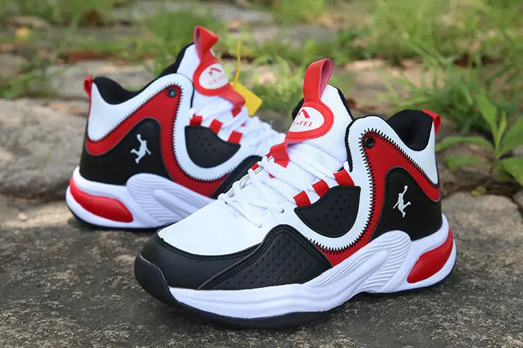 Men's High-Top Basketball Shoes New Wear-Resistant Sports Sneakers Athletic Outdoor Casual Training Boots