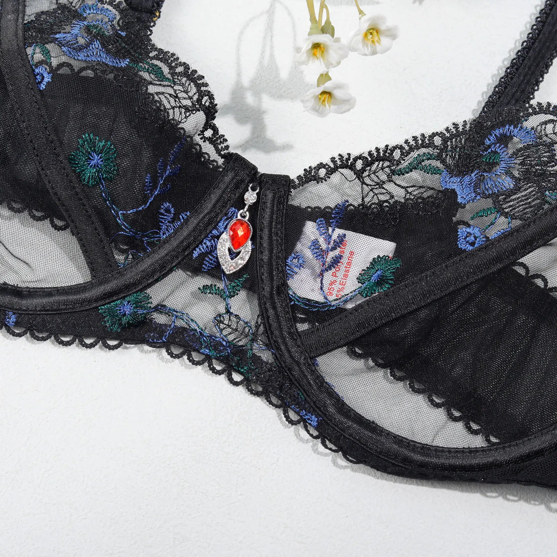 Lingerie Women Sets Sexy Night See Through Lace Bra Panty Set Floral Garter Underwear Intimate Outfit Exotic Clothing