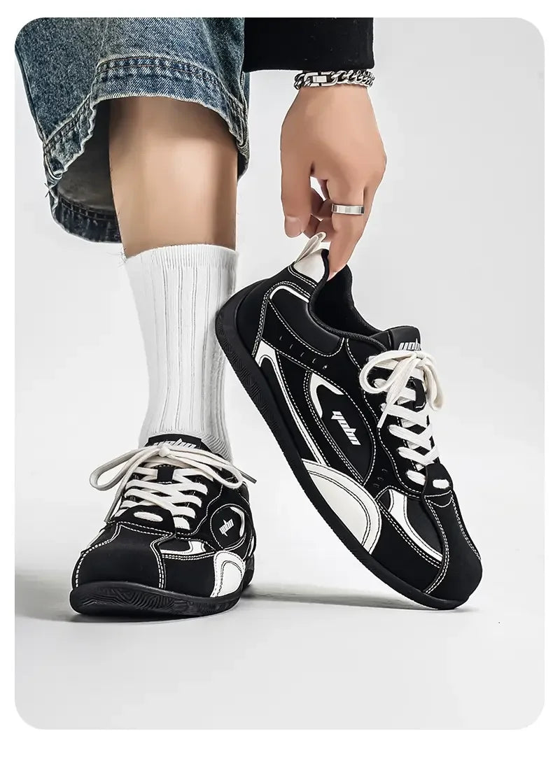Shoes Man 2026 Trend Casual Sneakers Comfortable Lace Up Flats Tennis Shoe Breathable Walking Jogging Shoe