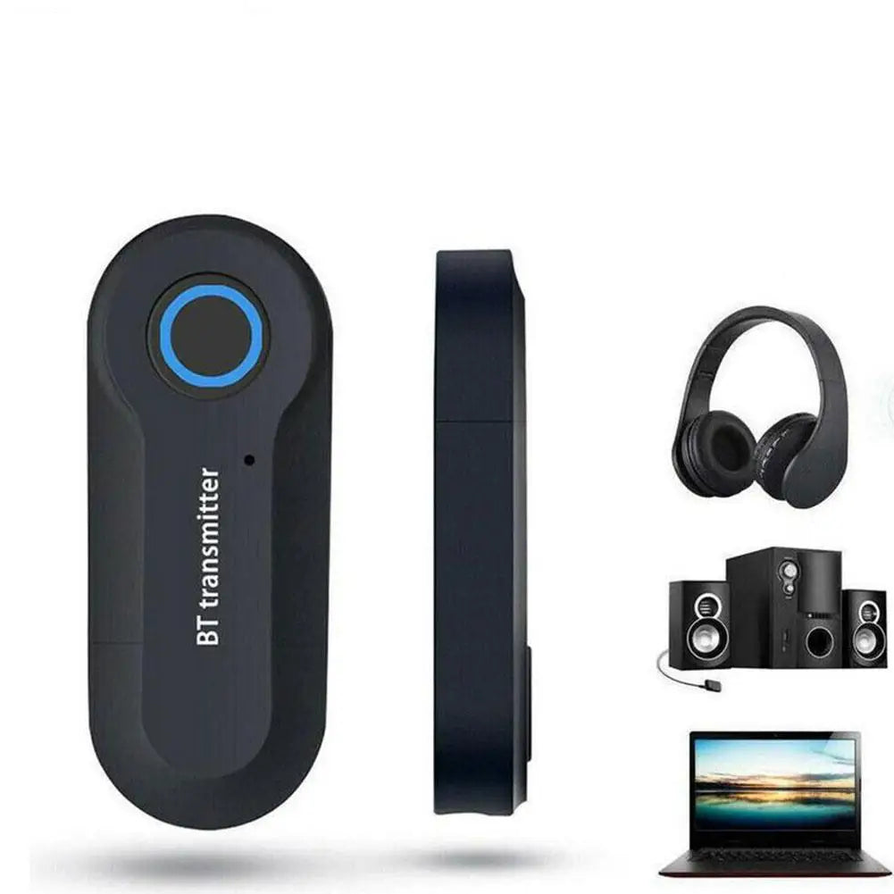 Bluetooth Transmitter 3.5MM Jack Audio Adapter Wireless Bluetooth Stereo Audio Transmitter Adapter For PC TV Headphones