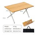 MOUNTAINHIKER Outdoor Camping Bamboo 2/3 Folding Table Portable Fast Storage Folding Desk Outdoor Dining Table Picnic BBQ Table